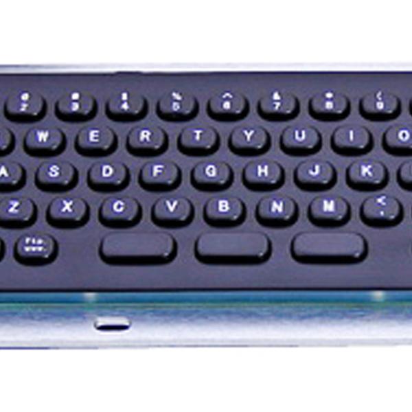 Customizable Small Black Kiosk Metal Panel Mount Keyboard With Mini Trackball
