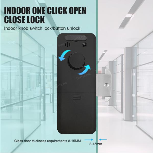 Dc 12v / 24v Power Supply Smart Glass Door Lock For Iron Door Types