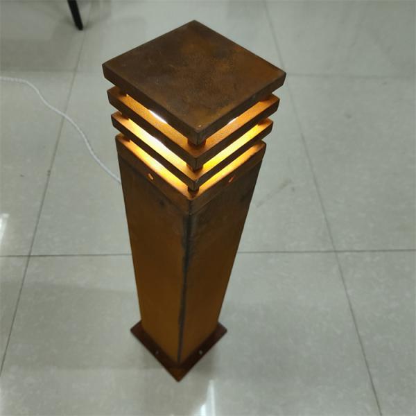 Outdoor Waterproofing Corten Bollard Light Modern Lawn Light  12Watt Garden Lights