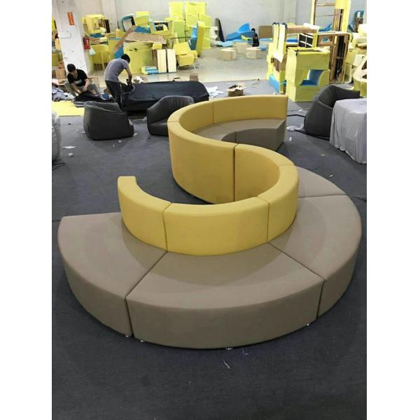 S Shaped Custom Made Commercial Booth Seating For Hotel And Conference Centers