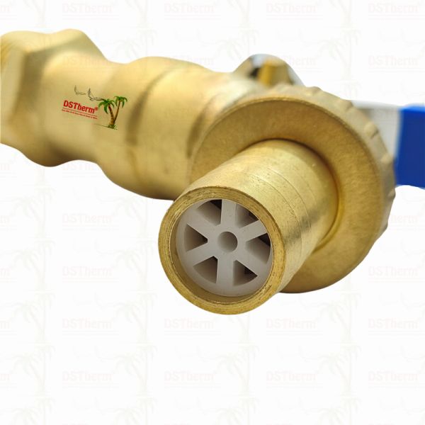 Gold Plated Heavy Duty Classic Blue Iron Handle Bibcocks Water Spout Faucet Spigot Water Tap 3/4