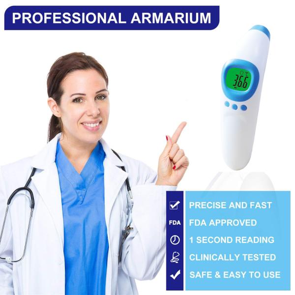 Accurate Baby Adult Forehead Digital Thermometer Gun For Milk Water Room