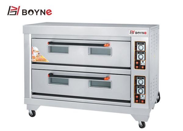 Stainless Steel Deck Oven 220v Two Deck Two Tray for Restaurant