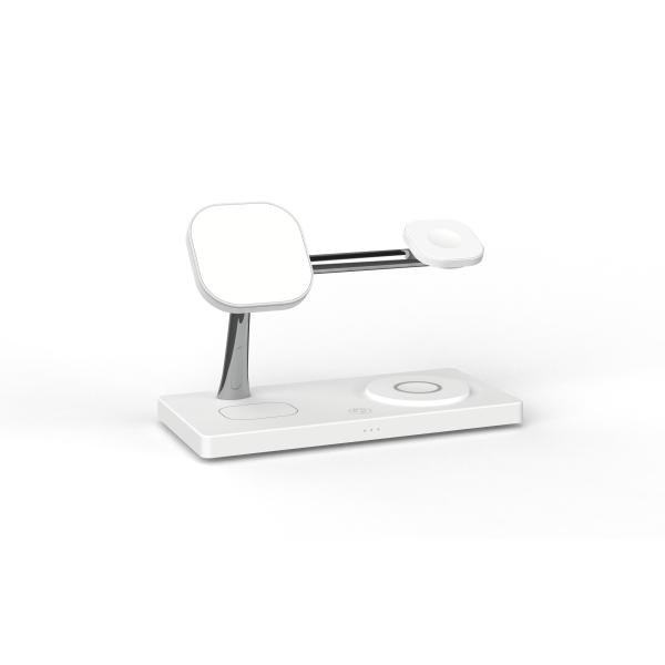 T218 2025 Latest 15W/10W Wireless Fast Charger with Apple Watch 3W Charging Stand for Samsung and Apple Phones