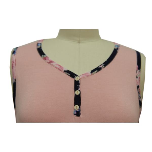 Funky Comfy Summer Ladies Loungewear Sets Two Piece Sleeveless V Neck Tops