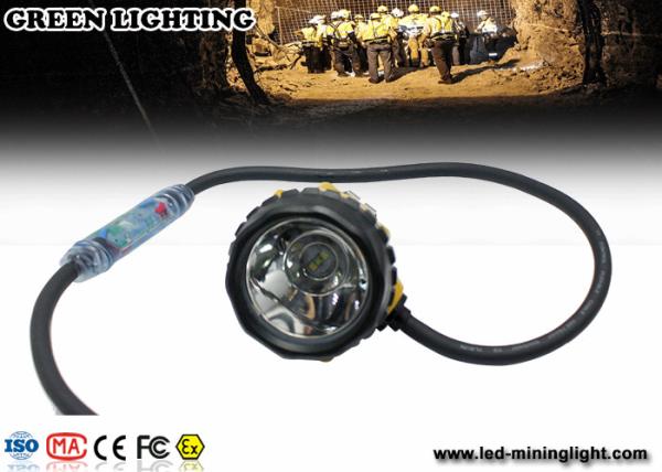 3.7V li-ion battery 25000lux rechargeable miners cap lights with cable indicator LED