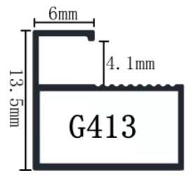 Aluminum Mirror Frame 13.5cm/28cm/38cm/40cm Gold/Black/Silver with Metal Alloy Lines