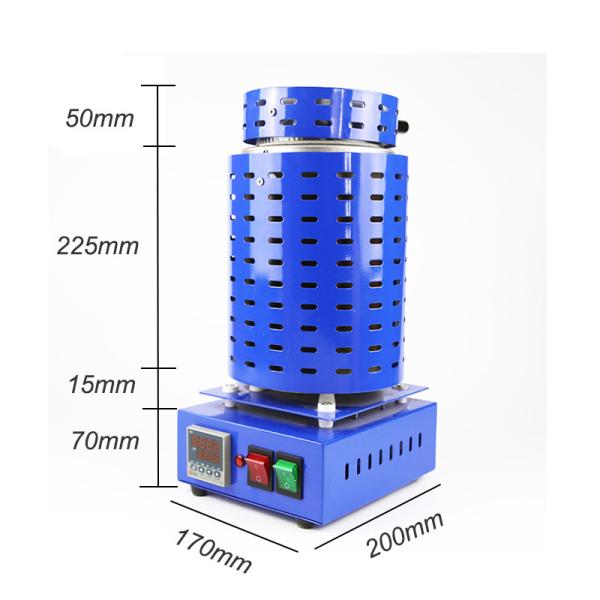 joia portátil de 1.5kw Mini Gold Melting Furnace For