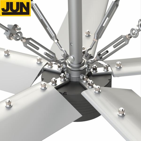 380V 供給電源 5 刃 3.0m 10FT 産業用 HVLS コンロラー付き大きな天井扇風機