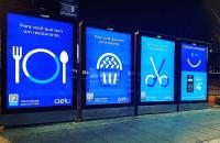 De tela táctil da propaganda do jogador do suporte Signage exterior apenas para o abrigo de ônibus
