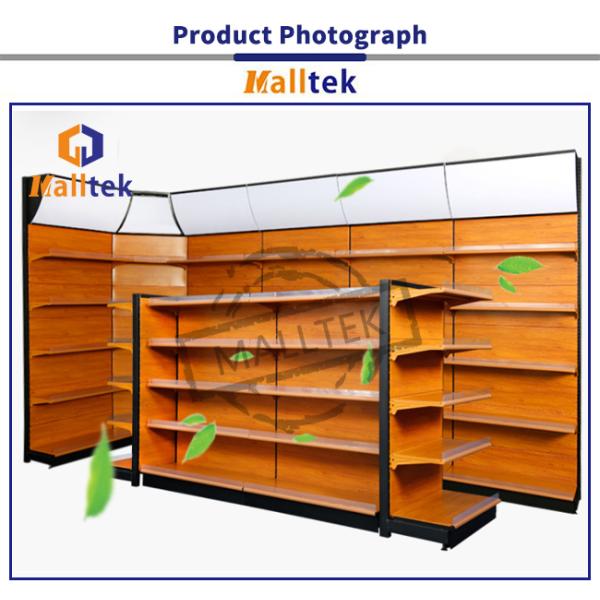 Экологически чистый супермаркет Гондола с двусторонними полками