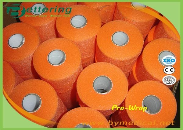Orange Colour Foam Bandage Underwrap Sports Tape Bandage 7cm x 27m Athletic Taping For Outdoor Activities