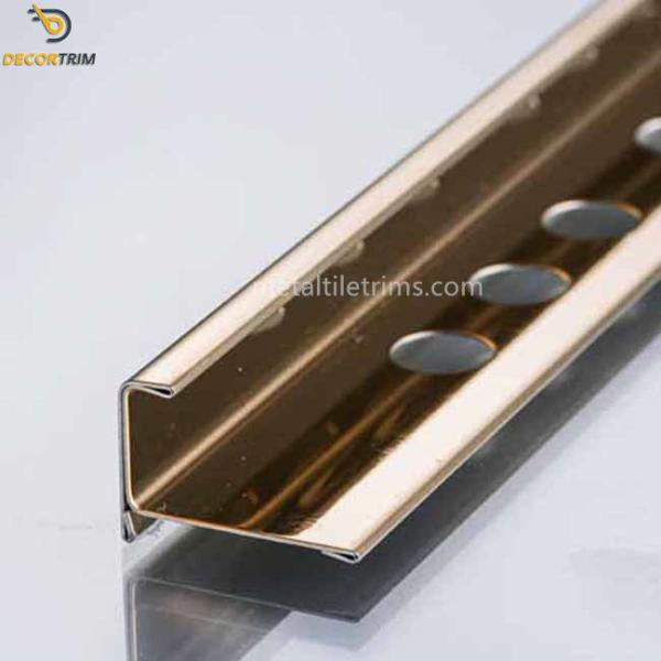 Square Edge Trim Trim Corner Transition Tile Trim Strips Stainless Molding