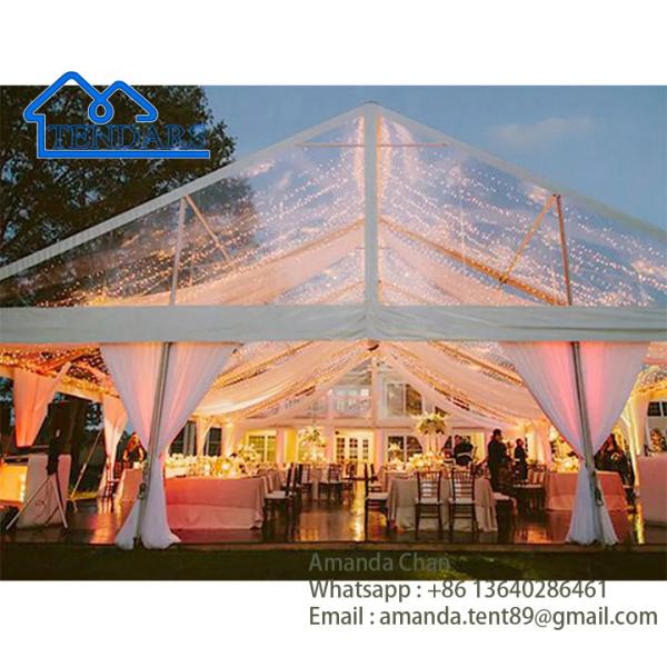 Heavy-Duty BBQ Party Marquee Tents Aluminum Frame UV-Resistant Anchored Shelter Canopy Structure