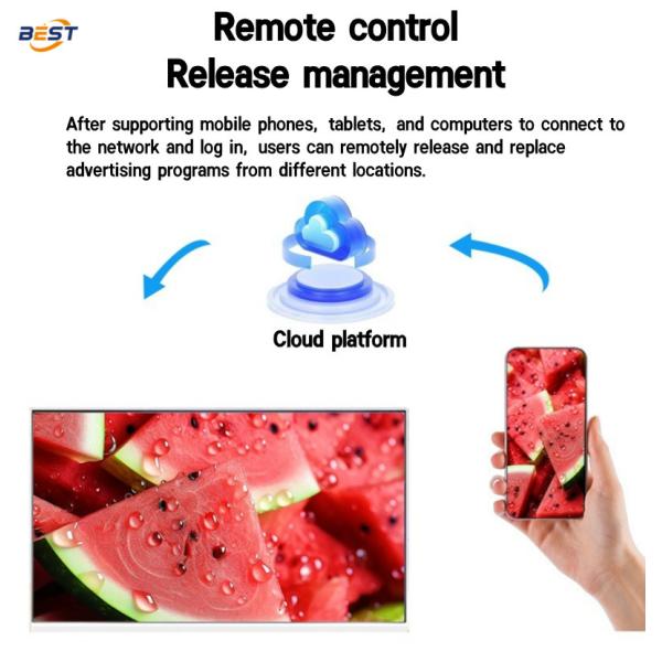 Digital Menu Board Display for Restaurant , USB Ultra Thin High Brightness Indoor LCD Screen