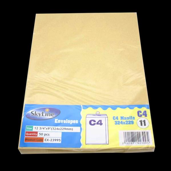 Custom Logo Kraft Paper Envelope Double-Sided Tape Sealing For Gift Packaging