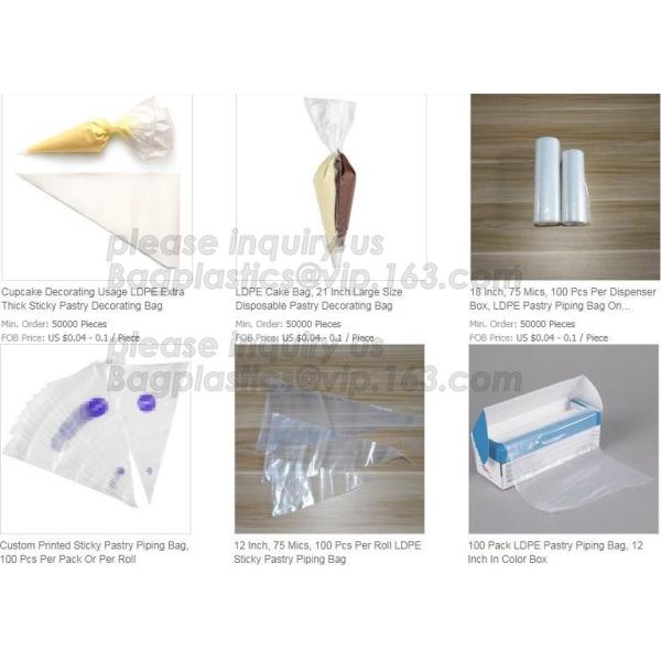 PE Plastic Icing Piping Cake Decorating Pastry Bag Candy Making Bags, Cake Cream, Decorating, Pastry Bags, Piping, Pastr