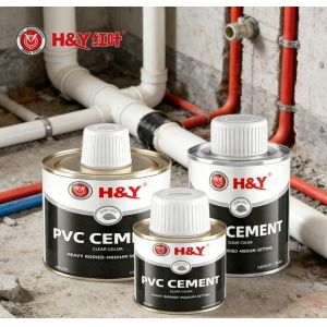 Industrial Chemical Pipeline Gray Heavy Bodied PVC Cement High Viscosity