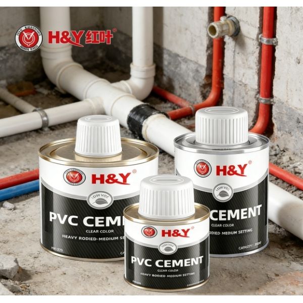 Industrial Chemical Pipeline Gray Heavy Bodied PVC Cement High Viscosity