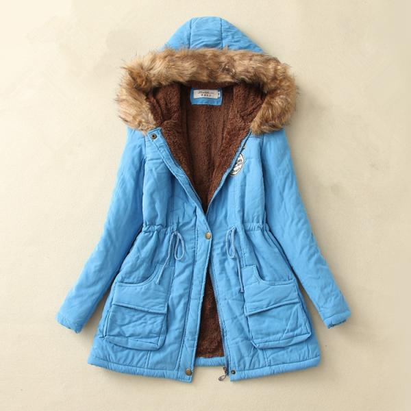 2019 Winter Jacket Women Breathable Casual Thick Parka Jacket With Warm Wool Lining Fur Collar