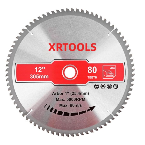 12 Inch TCT Saw Blades Heat Distortion 80 Teeth Multi Material Tct Blade