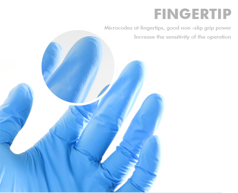Chemical Resistant Nitrile Disposable Hand Gloves Multicolored Medical Powder Free Gloves