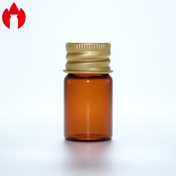 5ml Amber Screw Neck Glass Vial with Aluminum Cap