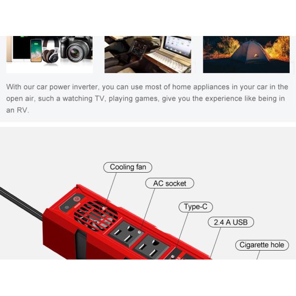 Mini Inverter Multifunctional Car Inverter 200W Car Van Power Inverter Car Power Converter