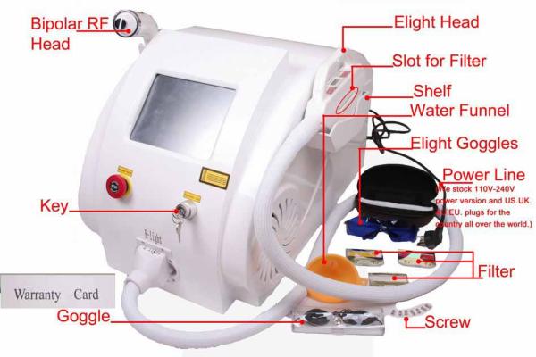 Painfree Diathermy SHR Hair Removal Machines For Woman Facial Treatment 530nm 430nm
