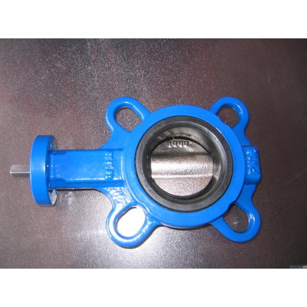 API 609 / ISO 5752 / BS5155 Standard One Shaft Without Pin Type Wafer Butterfly Valve