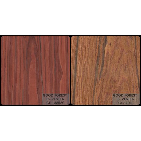 Engineered Veneer Santos Rose Wood Crown Cut Customized Service