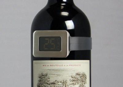 LCD Display Wine Bottle Thermometer , Watch Type Baby Milk Thermometer