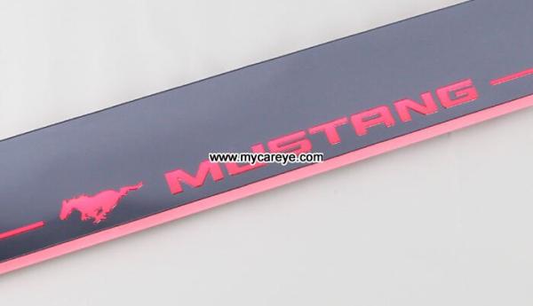 Ford Mustang car moving door floor lights LED door scuff plate light