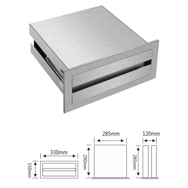 Multifold SUS304 Hand Paper Towel Dispenser For Residential Restroom