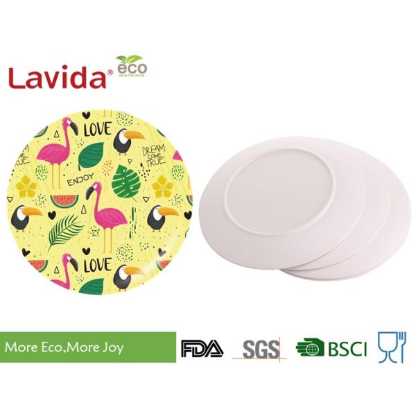 Heat / Break Resistance Bamboo Dinnerware Dishwasher Safe Eco Friendly FDA LFGB EU Pass