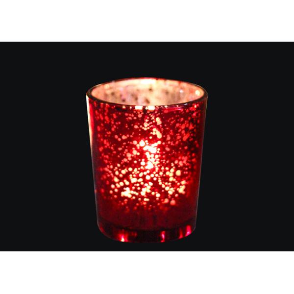 Держатели для свечи круглого стеклянного Меркурия держателя для свечи цилиндра Votive для рождества