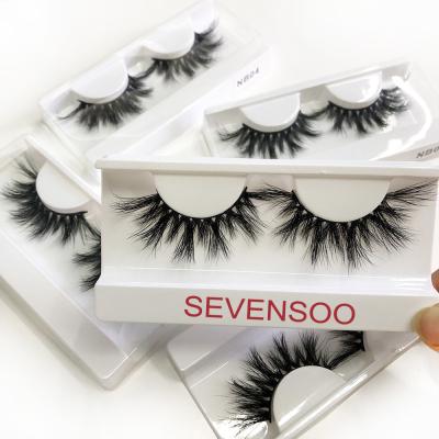 Soft Handmade False Eyelashes , 25mm 3d Mink Fur Eyelashes Vendors