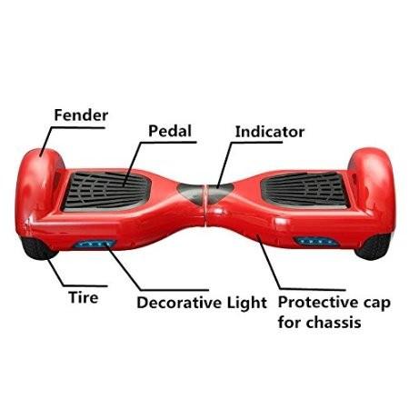 4.4 Ah Electric Self Balancing Scooter Motorised LED Light Two Wheel Scooter