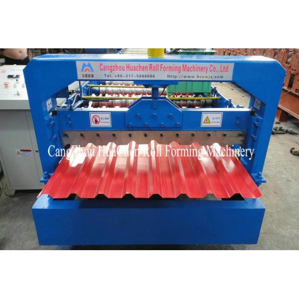 Rollo acanalado horizontal que forma la hoja del tejado de la máquina que hace velocidad