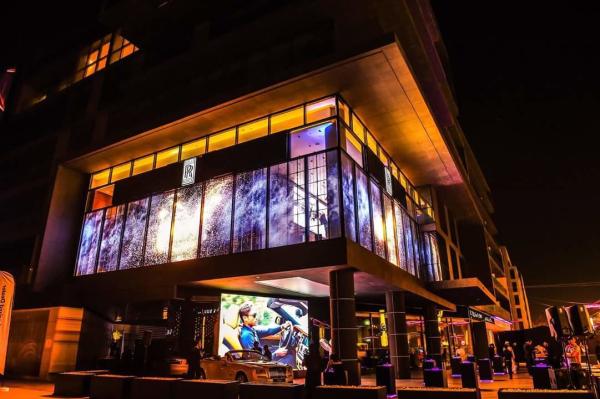 500mm*125mm LED Transparent Video Wall Indoor / Outdoor  LED Strip Display
