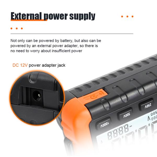 VICTOR VC60B+ Digital Insulation Resistance Tester Высококачественный ЖК-экран 5000 слов с четким почерком