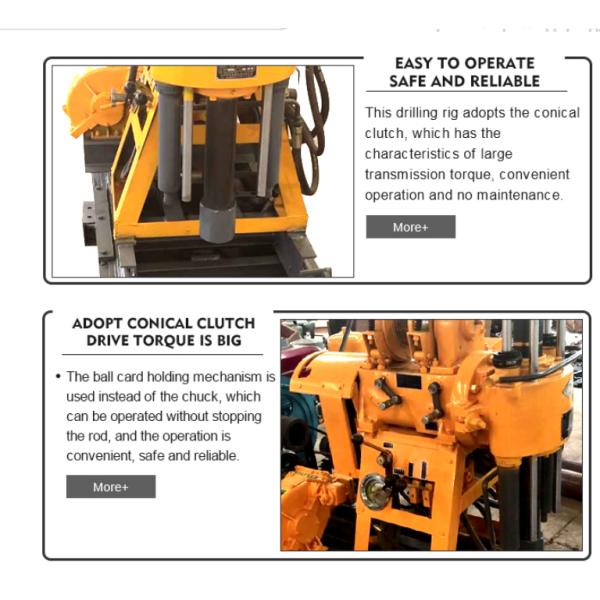 100m Depth Diesel Traction Rock Drill Rig Machine