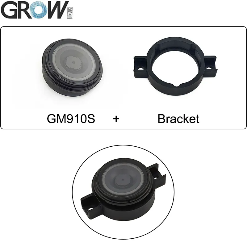 GROW GM861S/GM861S-LED/GM910S Black Plastic Bracket Easy Installation For GM861S/GM861S-LED/GM910S Barcode Scanner