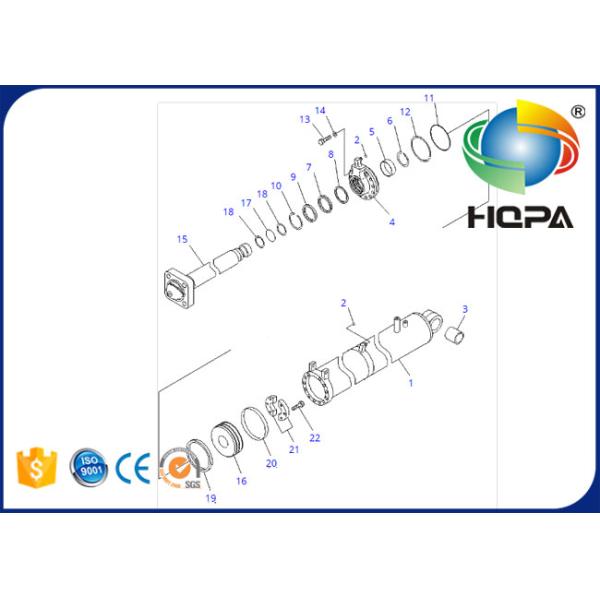 707-99-64250 7079964250 Blade Tilt Cylinder Seal Kit for Komatsu D155A-6
