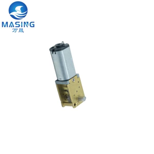 12mm N10 N20 N30 Right Angle Gearbox Small Worm Gear DC Brushed Motor Door Lock Motor 5V 12V