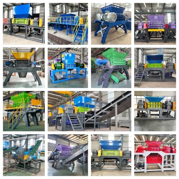 Industrial Scrap Metal Shredder Recycling Car Shredder Twin Shaft E Waste Scrap Metal  Iron Cans Shredder With Ce