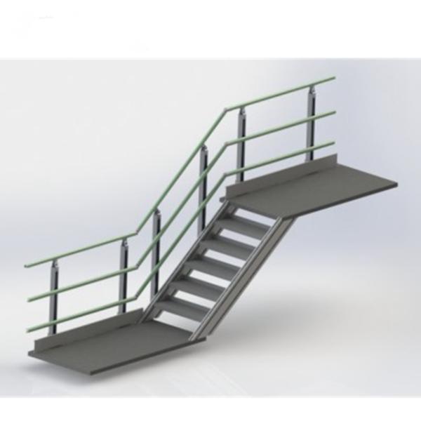 Stainless Cable Metal Stairs Balustrade Balcony Railing Aluminium Fence