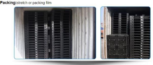 Light weight one time plastic pallets for transport and storage, Heavy duty cross bottom plastic pallet with 6 runners