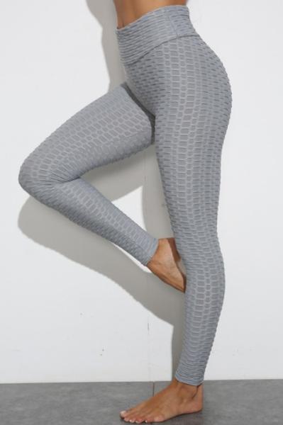 Running Yoga Polyester Spandex Workout Pants Cropped Leggings For Gym