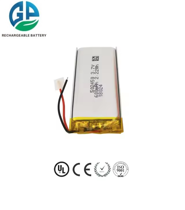 KC IEC62133 Удостоверенная липоаккумуляторная батарея 502450 600mAh Телефонные динамики Литиевая полимерная батарея